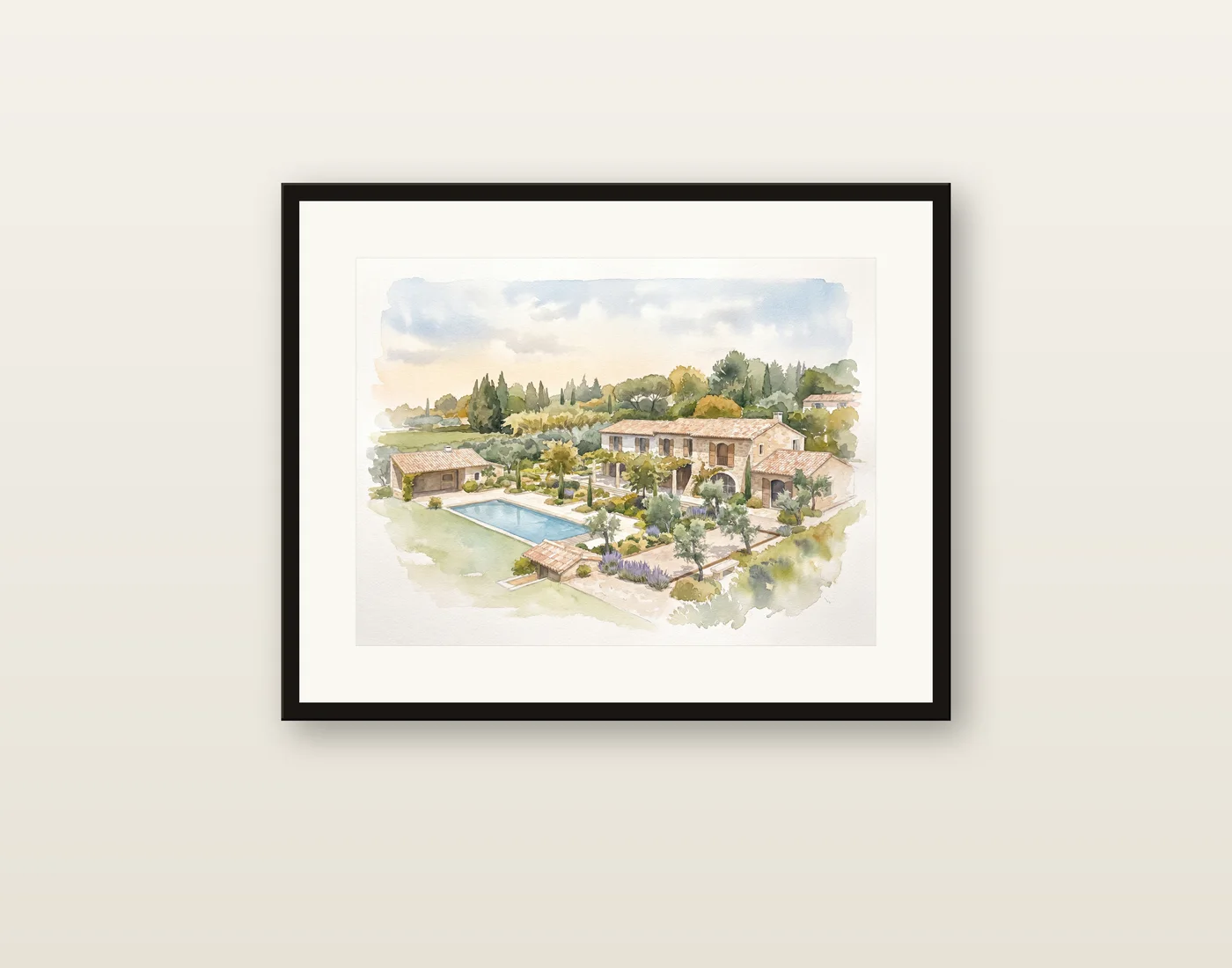 Cadre fine art dans un intérieur